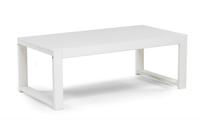 Pöytä Hillerstorp Gotland 120 cm - Valkoinen - Puutarhakalusteet - Terassipöydät - Ruokapöytä terassille