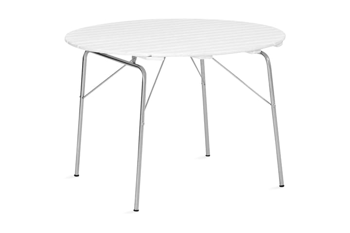 Pöytä Hillerstorp Sandhamn 100 cm - Valkoinen - Puutarhakalusteet - Terassipöydät - Ruokapöytä terassille