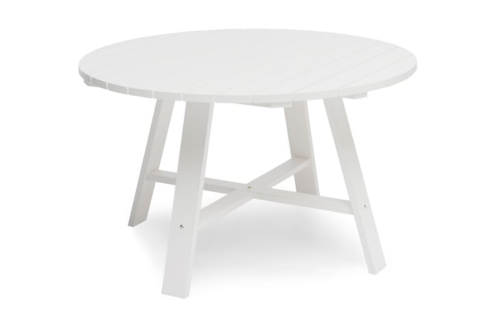 Pöytä Läckö Ø120 cm Valkoinen - Puutarhakalusteet - Tuolit & nojatuolit - Säätötuolit