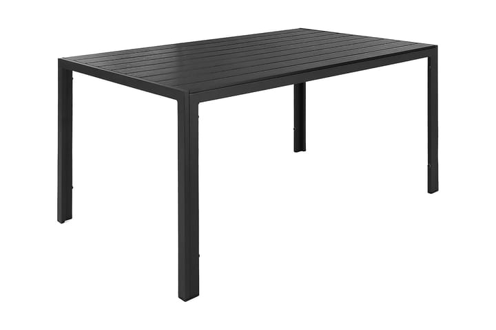 Pöytä Tunis 150x90 cm - Musta/Musta - Puutarhakalusteet - Terassipöydät - Ruokapöytä terassille