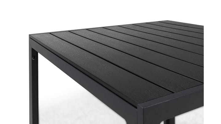 Pöytä Tunis 90x90 cm - Musta/Musta - Puutarhakalusteet - Terassipöydät - Ruokapöytä terassille