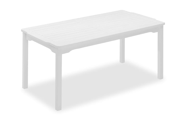 Pöytä Visby 85x150cm Valkolakattu mänty - Puutarhakalusteet - Ulkosohva & puutarhapenkki - Pihakeinu & puutarhakeinu