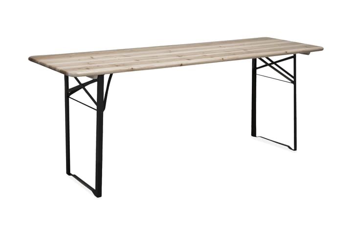 Piknikpöytä Guniess Taitettava Musta/Luonnonväri - Venture Home - Puutarhakalusteet - Terassipöydät - Ruokapöytä terassille