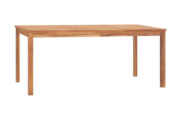 Puutarhan ruokapöytä 180x90x77 cm täysi tiikki - Puutarhakalusteet - Terassipöydät - Ruokapöytä terassille