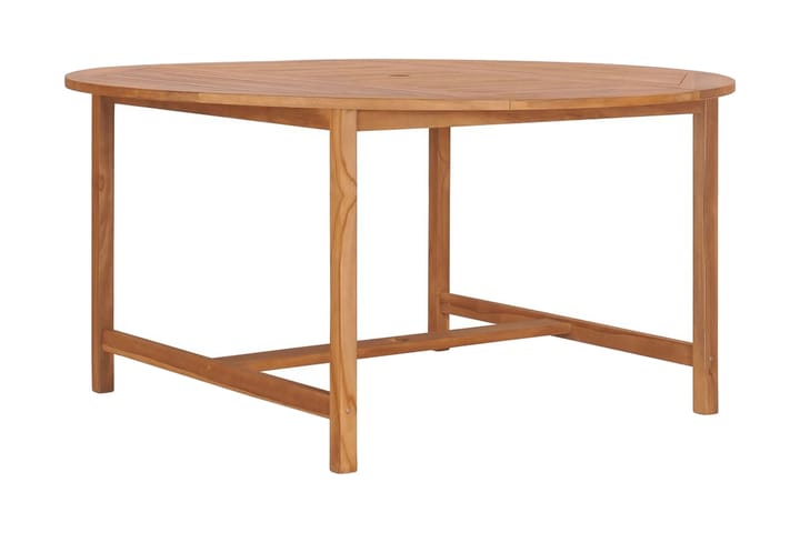 Puutarhapöytä 150x76 cm täysi tiikki - Ruskea - Puutarhakalusteet - Terassipöydät - Ruokapöytä terassille