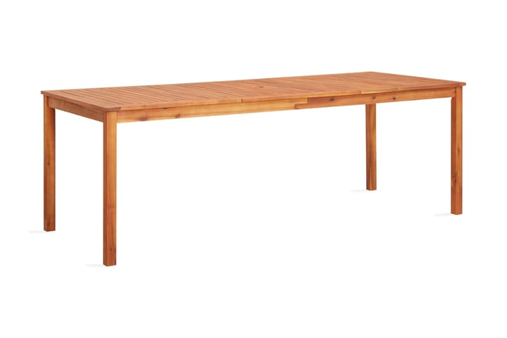 Puutarhapöytä 215x90x74 cm täysi akaasiapuu - Puutarhakalusteet - Terassipöydät - Ruokapöytä terassille