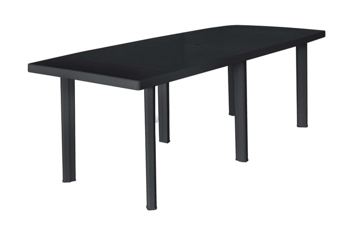 Puutarhapöytä 216x90x72 cm muovi antrasiitti - Antrasiitti - Puutarhakalusteet - Terassipöydät - Ruokapöytä terassille