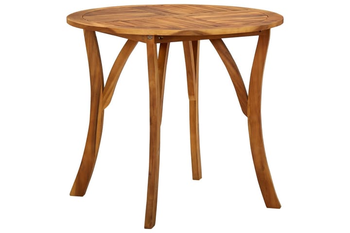 Puutarhapöytä Ã˜ 85 cm täysi akaasiapuu - Ruskea - Puutarhakalusteet - Terassipöydät - Ruokapöytä terassille