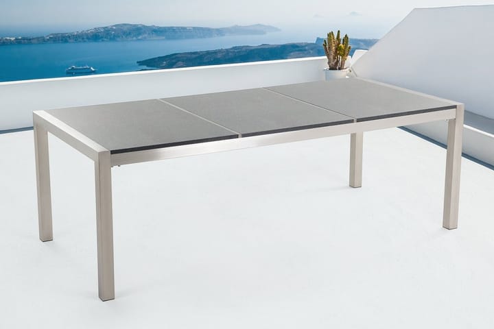 Puutarhapöytä Grosseto 220 cm - Harmaa - Puutarhakalusteet - Terassipöydät - Ruokapöytä terassille