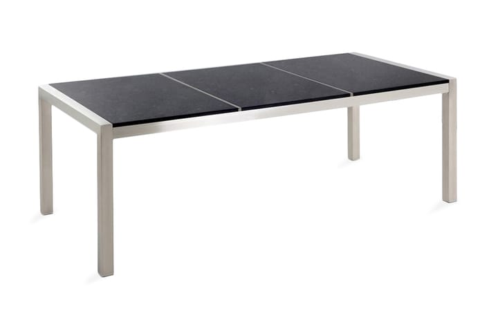 Puutarhapöytä Grosseto 220 cm - Musta - Puutarhakalusteet - Terassipöydät - Ruokapöytä terassille