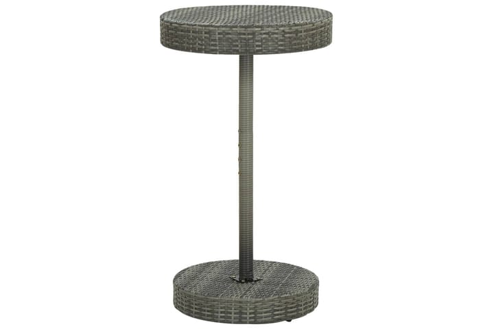 Puutarhapöytä harmaa 60,5x106 cm polyrottinki - Puutarhakalusteet - Terassipöydät - Ruokapöytä terassille