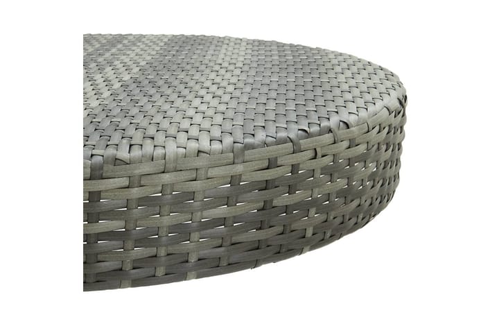 Puutarhapöytä harmaa 75,5x106 cm polyrottinki - Puutarhakalusteet - Terassipöydät - Ruokapöytä terassille