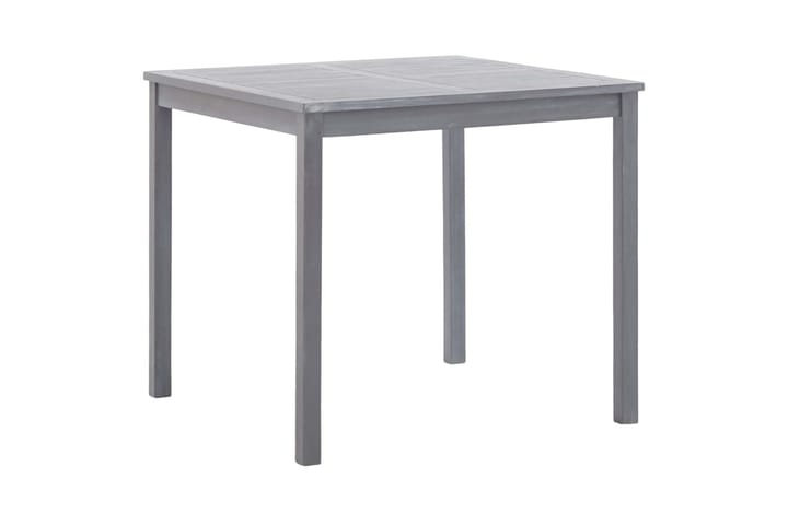 Puutarhapöytä harmaa 80x80x74 cm täysi akaasiapuu - Harmaa - Puutarhakalusteet - Terassipöydät - Ruokapöytä terassille