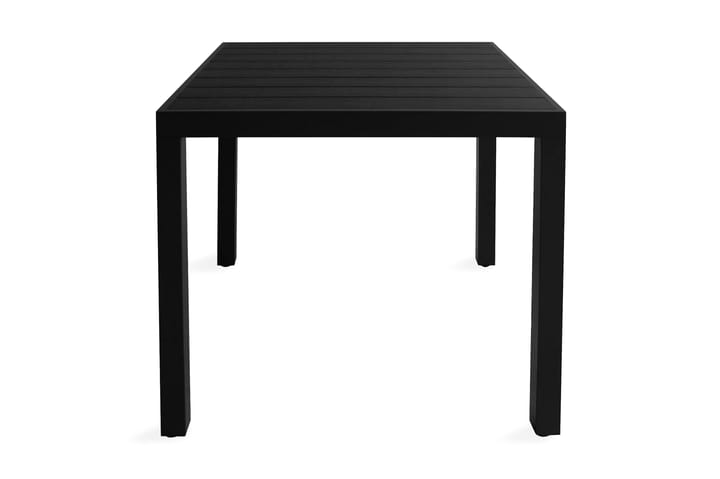 Puutarhapöytä musta 80x80x74 cm alumiini ja WPC - Musta - Puutarhakalusteet - Terassipöydät - Ruokapöytä terassille