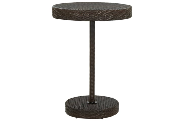 Puutarhapöytä ruskea 75,5x106 cm polyrottinki - Puutarhakalusteet - Terassipöydät - Ruokapöytä terassille