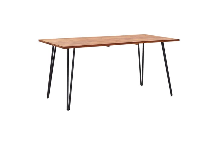 Puutarhapöytä V-jaloilla 160x80x75 cm täysi akaasiapuu - Puutarhakalusteet - Terassipöydät - Ruokapöytä terassille