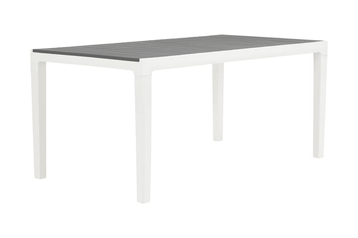 Ruokapöytä Agadir 160x90 cm - Harmaa/Valkoinen - Puutarhakalusteet - Terassipöydät - Ruokapöytä terassille