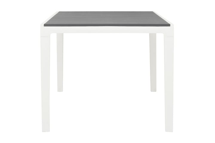 Ruokapöytä Agadir 160x90 cm - Harmaa/Valkoinen - Puutarhakalusteet - Terassipöydät - Ruokapöytä terassille