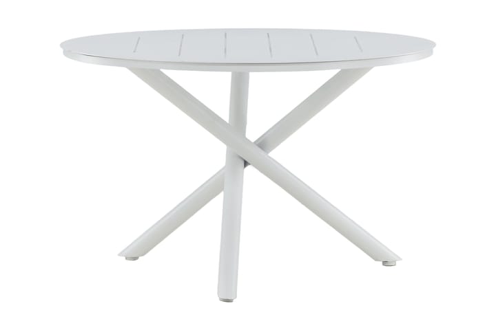 Ruokapöytä Alma Pyöreä 120 cm Valkoinen