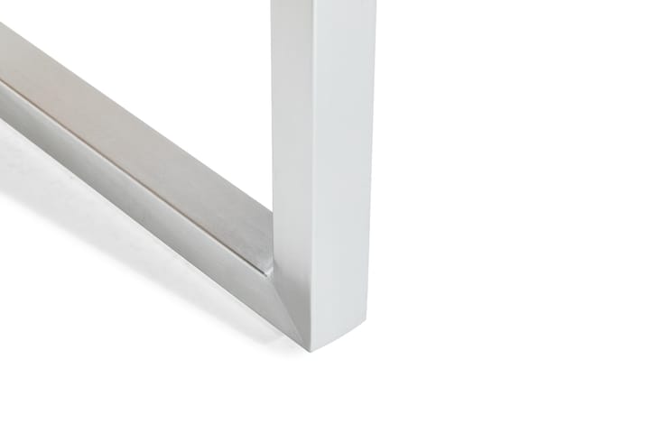 Ruokapöytä Båstad 140x140 cm - Tiikki/Harjattu alumiini - Puutarhakalusteet - Terassipöydät - Ruokapöytä terassille