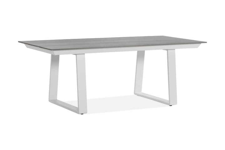 Ruokapöytä Braås 200 cm - Aintwood/Valkoinen - Puutarhakalusteet - Terassipöydät - Ruokapöytä terassille