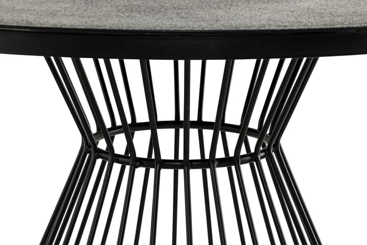 Ruokapöytä Cage 110 cm Pyöreä - Musta - Puutarhakalusteet - Terassipöydät - Ruokapöytä terassille