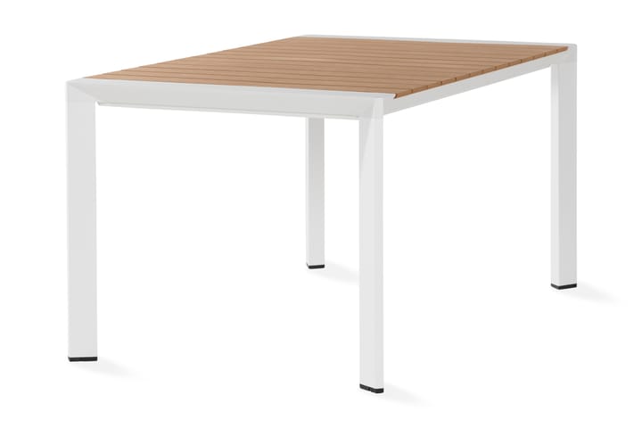Ruokapöytä Demple 150 cm - Luonnonväri/Valkoinen - Puutarhakalusteet - Terassipöydät - Ruokapöytä terassille