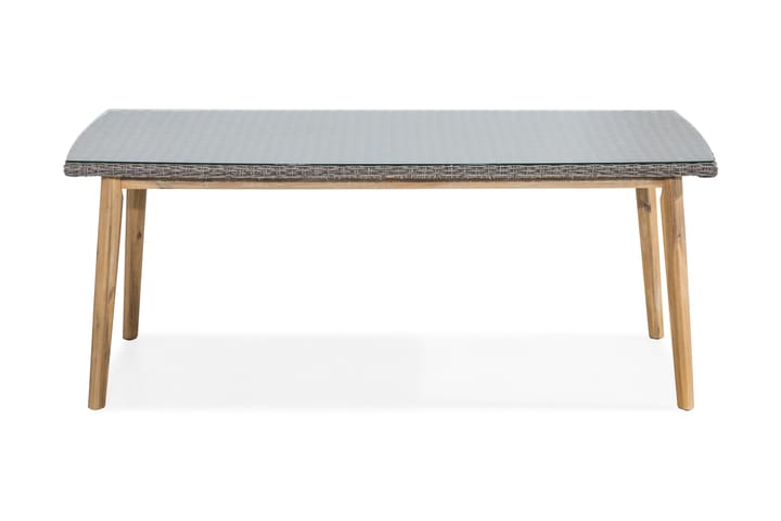 Ruokapöytä Gasell 200x100 cm - Akaasia/Luonnonväri - Puutarhakalusteet - Terassipöydät - Ruokapöytä terassille