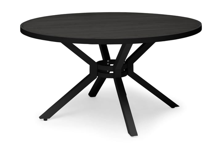 Ruokapöytä Hillerstorp Hånger 140 cm Pyöreä - Aintwood/Musta - Puutarhakalusteet - Terassipöydät - Ruokapöytä terassille