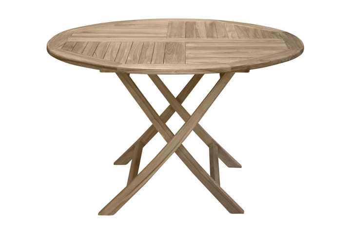 Ruokapöytä Kenya Pyöreä 120 cm Ruskea - Venture Home - Puutarhakalusteet - Terassipöydät - Ruokapöytä terassille