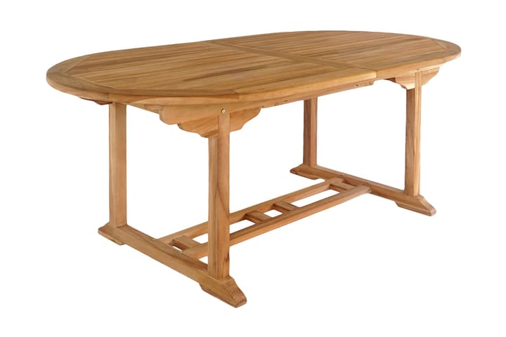 Ruokapöytä Lahger Jatkettava 180 cm - Tiikki - Puutarhakalusteet - Terassipöydät - Ruokapöytä terassille