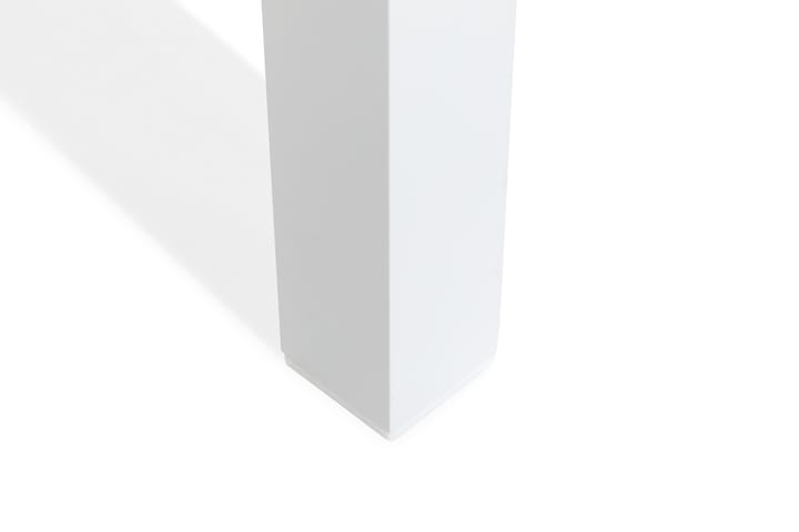 Ruokapöytä Las Vegas Jatkettava 220x280x100 cm - Valkoinen/Tiikki - Puutarhakalusteet - Terassipöydät - Ruokapöytä terassille