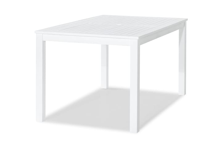 Ruokapöytä Lidö 150x90 cm - Valkolakattu Akaasia - Puutarhakalusteet - Terassipöydät - Ruokapöytä terassille
