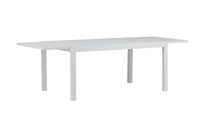 Ruokapöytä Marbella Jatkettava 160 cm - Valkoinen - Puutarhakalusteet - Terassipöydät - Ruokapöytä terassille