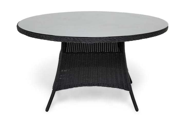 Ruokapöytä Marcus 140 cm Pyöreä - Musta - Puutarhakalusteet - Terassipöydät - Ruokapöytä terassille