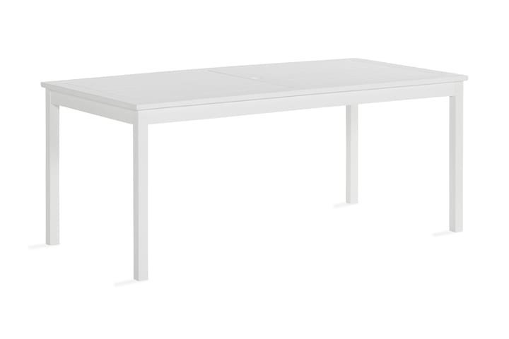 Ruokapöytä Oaxen 180 cm Valkoinen/Akaasia - KWA - Puutarhakalusteet - Terassipöydät - Ruokapöytä terassille