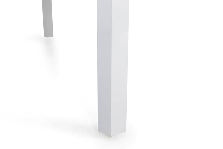 Ruokapöytä Oliver 210x100 cm - Valkoinen/Tiikki - Puutarhakalusteet - Terassipöydät - Ruokapöytä terassille