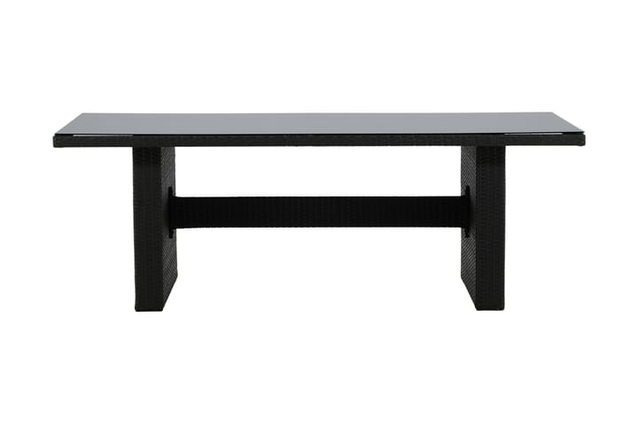 Ruokapöytä Padova 200 cm Musta - Venture Home - Puutarhakalusteet - Terassipöydät - Ruokapöytä terassille