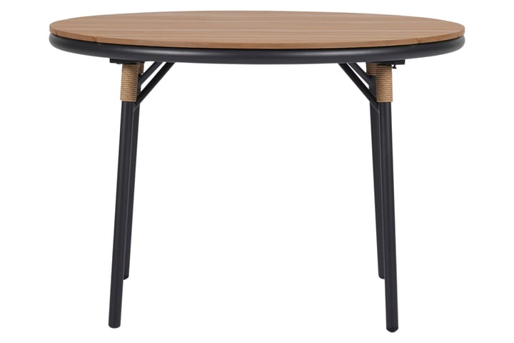Ruokapöytä Romeo 110 cm Pyöreä - Ruskea/Musta - Puutarhakalusteet - Terassipöydät - Ruokapöytä terassille