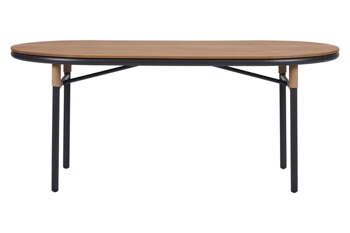Ruokapöytä Romeo 92x180 cm - Ruskea/Musta - Puutarhakalusteet - Terassipöydät - Ruokapöytä terassille
