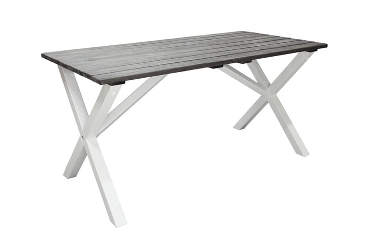 Ruokapöytä Scottsdale 150 cm Harmaa/Valkoinen - KWA - Puutarhakalusteet - Terassipöydät - Ruokapöytä terassille