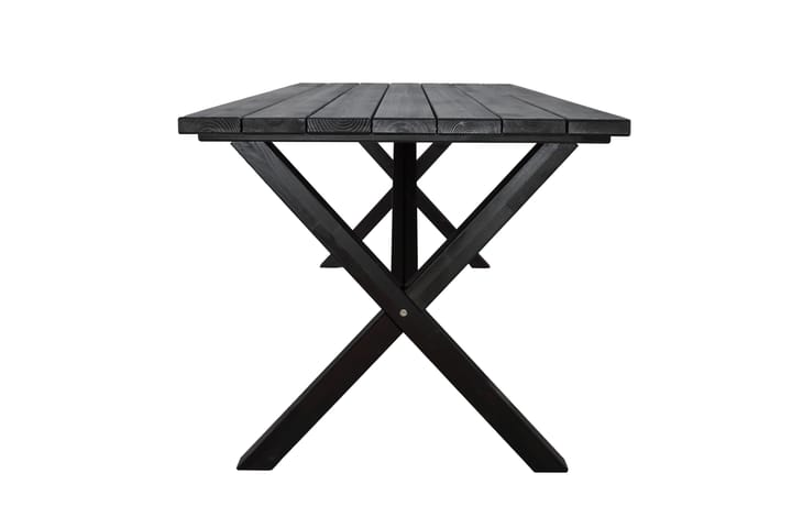 Ruokapöytä Scottsdale 190 cm Musta - KWA - Puutarhakalusteet - Terassipöydät - Ruokapöytä terassille