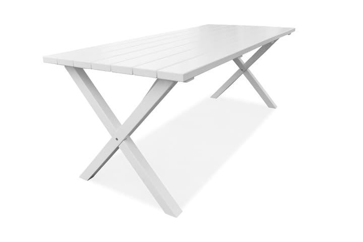 Ruokapöytä Scottsdale 190 cm Valkoinen - KWA - Puutarhakalusteet - Terassipöydät - Ruokapöytä terassille
