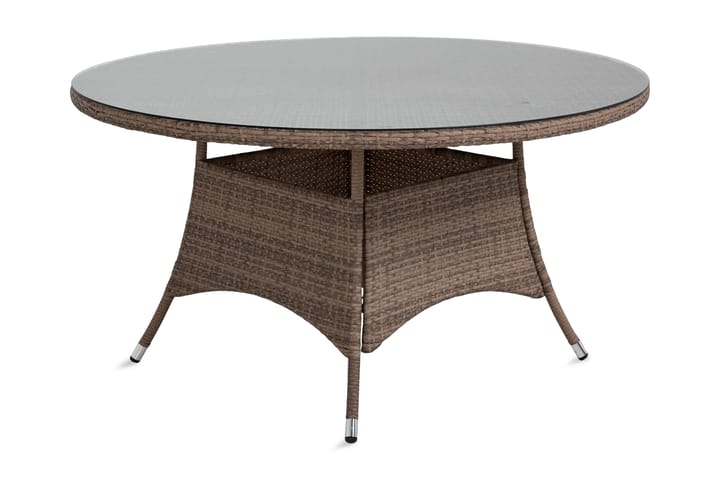 Ruokapöytä Thor 140 cm Pyöreä - Hiekka - Puutarhakalusteet - Terassipöydät - Ruokapöytä terassille