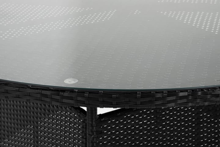 Ruokapöytä Thor 140 cm Pyöreä - Musta - Puutarhakalusteet - Terassipöydät - Ruokapöytä terassille