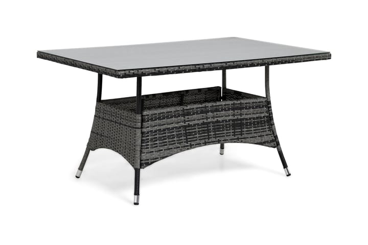 Ruokapöytä Thor 140x90 cm - Harmaa - Puutarhakalusteet - Terassipöydät - Sivupöydät ulos
