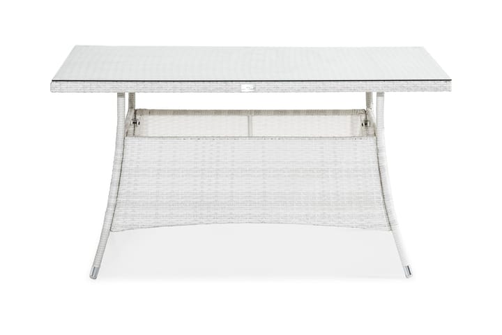 Ruokapöytä Thor 140x90 cm - Valkoinen - Puutarhakalusteet - Terassipöydät - Ruokapöytä terassille