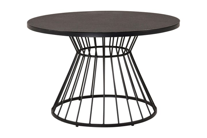 Ruokapöytä Troop Pyöreä 120 cm - Musta / Harmaa - Puutarhakalusteet - Terassipöydät - Ruokapöytä terassille