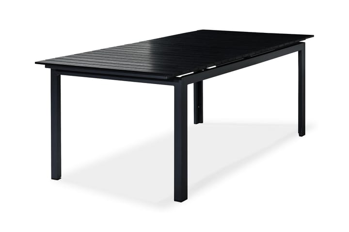 Ruokapöytä Tunis Jatkettava 220-280x100 cm - Musta/Musta - Puutarhakalusteet - Terassipöydät - Ruokapöytä terassille