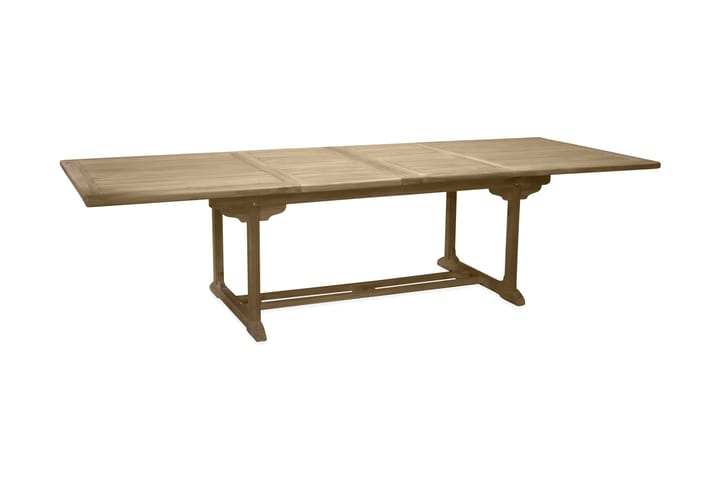 Simba Ruokapöytä 195-295x110cm - Luonnonväri - Puutarhakalusteet - Terassipöydät - Ruokapöytä terassille